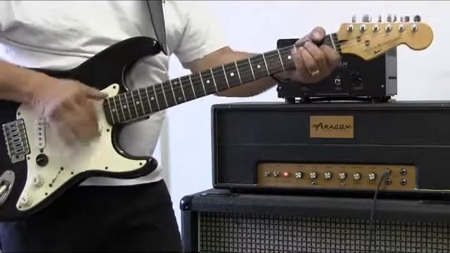 ARACOM PLX45 (JTM45) Amplifier Head, ARACOM PRX150 Attenuator, Fender Strat, Marshall 4x12 Cabinet смотреть онлайн