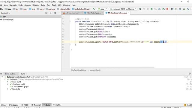 Tutorial 31: Update data from SQLite database in Android(Part-2) смотреть онлайн