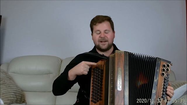 Ausschnitt des Böhmischen Traums auf der Almenklang Harmonika Modell "Rote Wand" смотреть онлайн