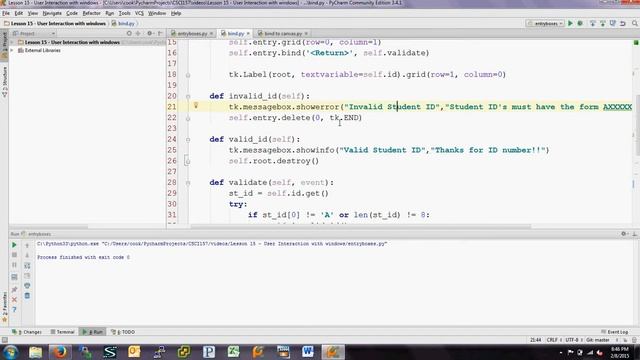 Lesson 15 Tkinter bindings смотреть онлайн