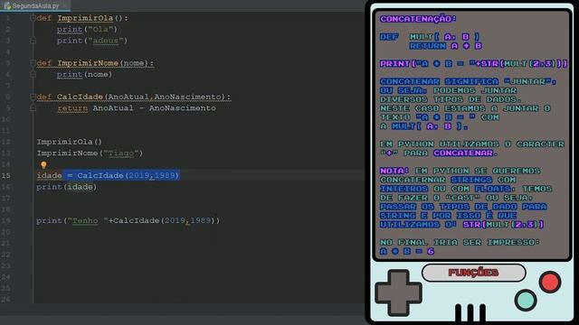 Curso de Programação Linguagem PYTHON (PT-PT) - 2 Variáveis/Condições/Switch/Funções (PART 3) смотреть онлайн