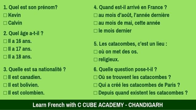French Listening Practice for Beginners A1 DELF - Top 35 Objective Questions Comprehension Oral смотреть онлайн