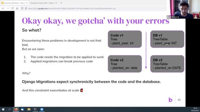 DjancoCon 2021 WorkShop | Migrations and understanding Django's relationship with its database смотреть онлайн
