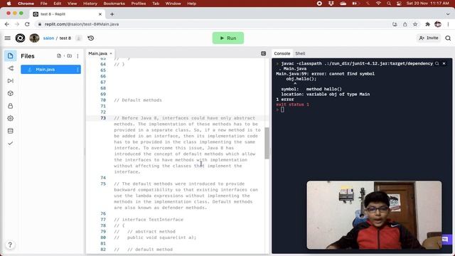 Java Interface Default and Static Method смотреть онлайн