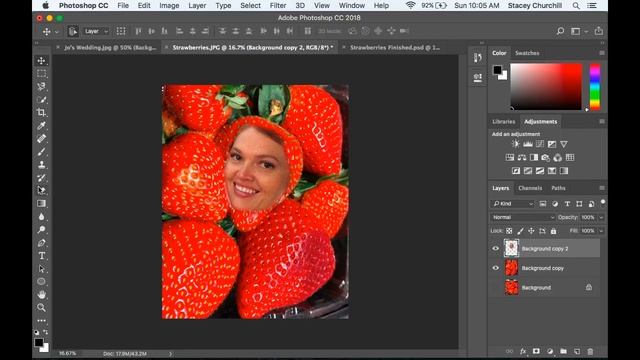 U03.2 Create a Superimposed Fruit Face in Adobe Photoshop смотреть онлайн