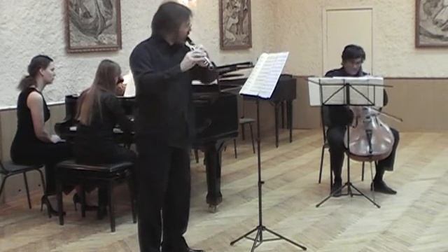 Ансамбль "Академия флейты" Ф. Мендельсон, Трио d-moll ор.49 для флейты, виолончели и фортепиано смотреть онлайн