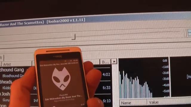 foobar2000 controller on HTC Hero смотреть онлайн
