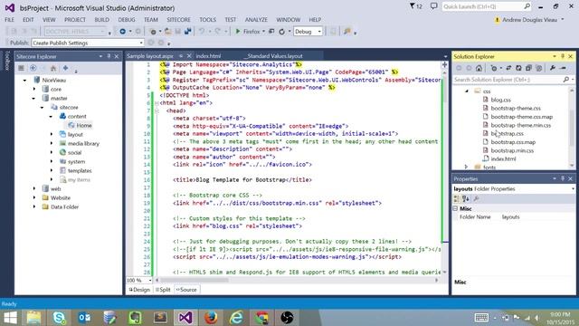 Adding Bootstrap To Sitecore смотреть онлайн