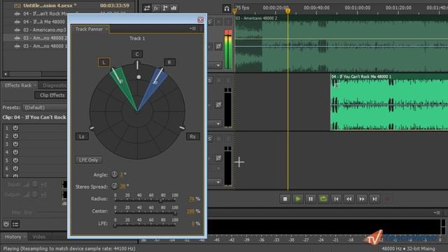 Поддержка объемного звука в Adobe Audition CS 5.5 (19/25) смотреть онлайн
