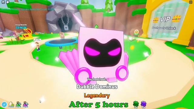 Got Full Team of Shiny Bubble Dominus! Bubble Gum Clicker Roblox [F2P] смотреть онлайн