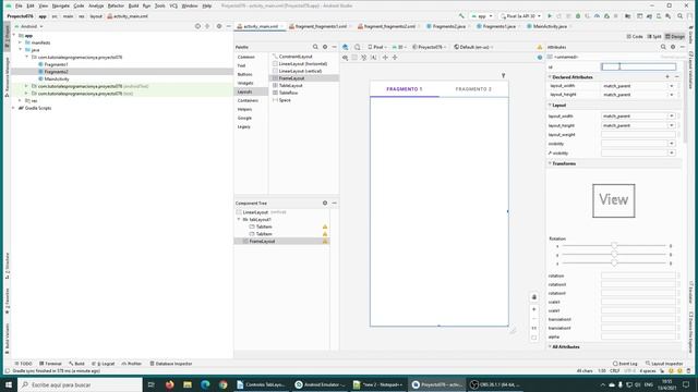 Curso de Android con Java: Fragmentos - Controles TabLayout y Fragment смотреть онлайн