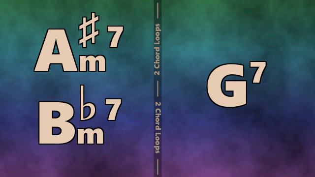 Bbm7 (A#m7) to G7 Backing Track смотреть онлайн