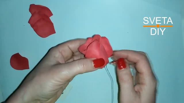 Розы из фоамирана без молд