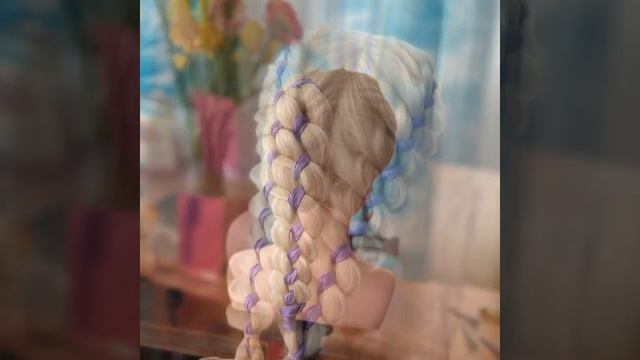 Четырехпрядная коса, варианты причёсок ?? смотреть онлайн