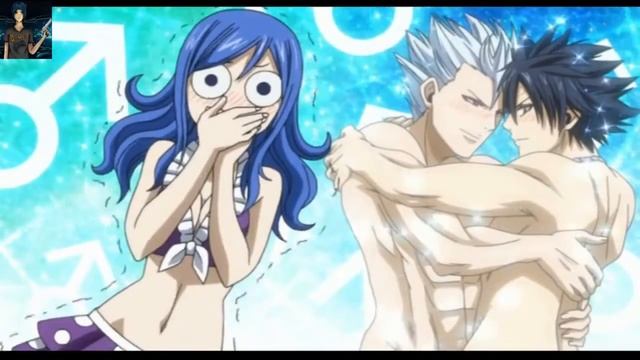 Хвост феи аниме ,в аквапарке