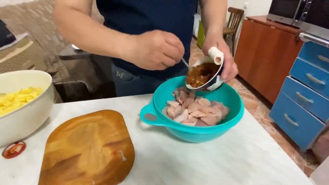 Маринованая курица в овощах смотреть онлайн