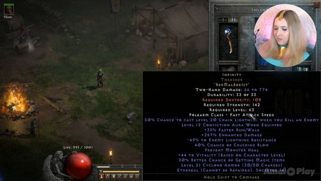 Diablo 2 Resurrected ►INFINITY RUNE WORD. Собираем и тестируем Инфинити на файр сорке смотреть онлайн