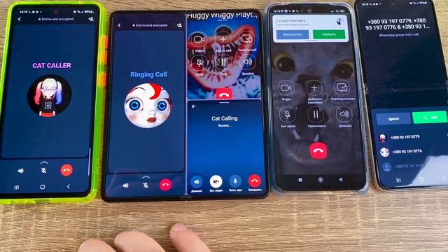 Z Fold 3 - WhatsApp vs Viber vs Telegram at the same time outgoing calls & incoming calls смотреть онлайн