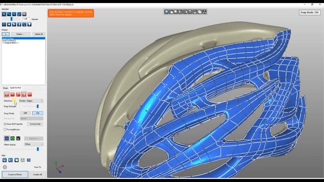 3D Reverse engineering of bike helmet смотреть онлайн