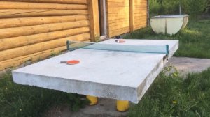 Теннисный стол из бетона своими руками Ч. 3 Concrete tennis table Part 3