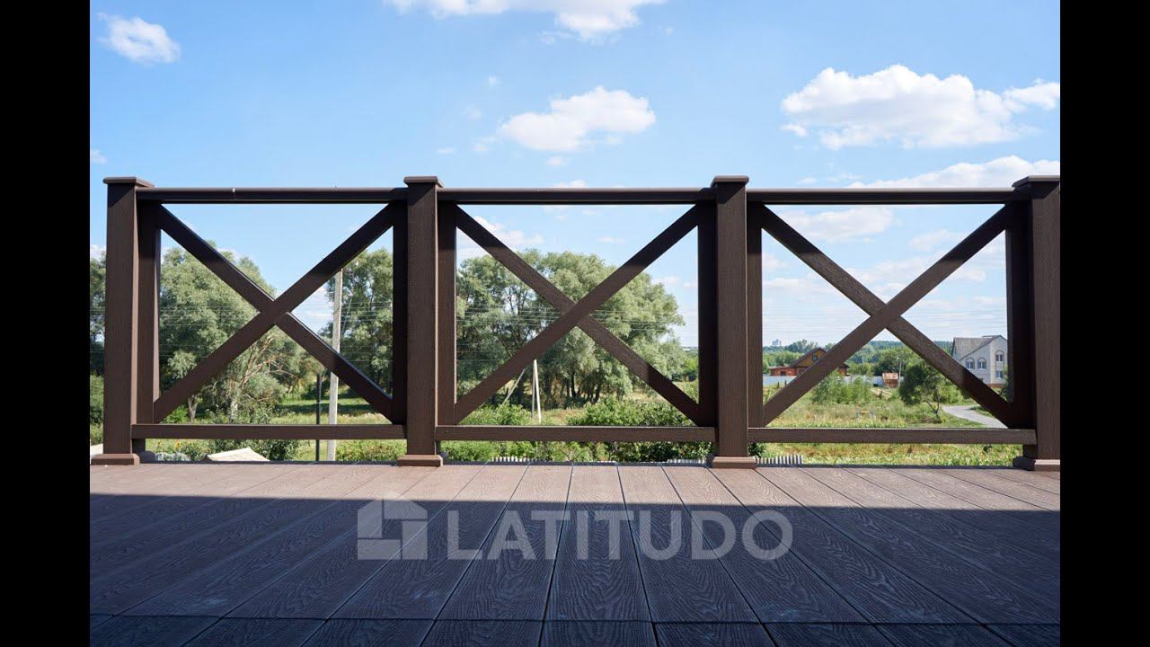 Ограждения из ДПК для террасы TimberTex смотреть онлайн