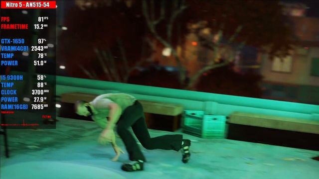 Sunset Overdrive Ultra Settings Acer Nitro 5 GTX-1650 i5 9300H 16GB RAM смотреть онлайн