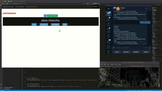 BOT DO TELEGRAM FEITO EM NODEJS COM PAINEL ADMIN EM PHP смотреть онлайн