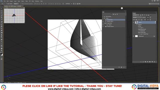 Photoshop 3d Tutorial Using Depth Map смотреть онлайн