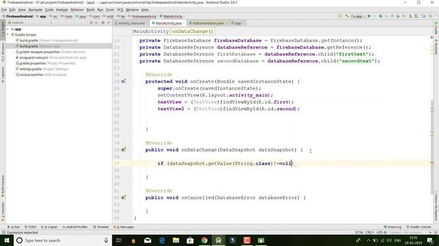 Get Text From Firebaedatabase Into Android | Firebase Database Android смотреть онлайн
