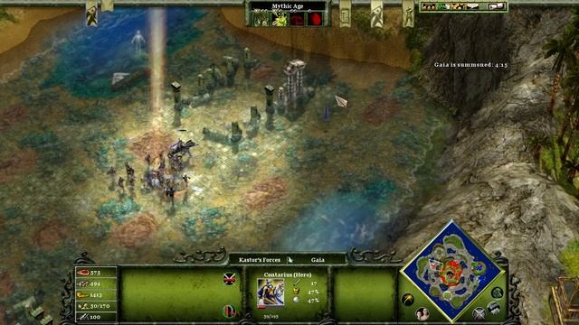 M 12 - War of the Titans. Age of Mythology: Extended Edition. The Titans. Difficulty - Titan. смотреть онлайн