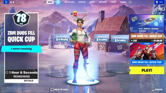 Fortnite Chapter 4 ZBM Duos Fill Quick Cup смотреть онлайн
