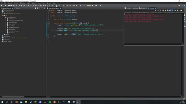 java.util.logging - Java Tutorial #06 смотреть онлайн