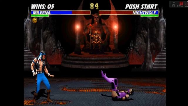 ULTIMATE MORTAL KOMBAT 3 - (ARCADE) - [ MILEENA ] - PLAYTHROUGH смотреть онлайн