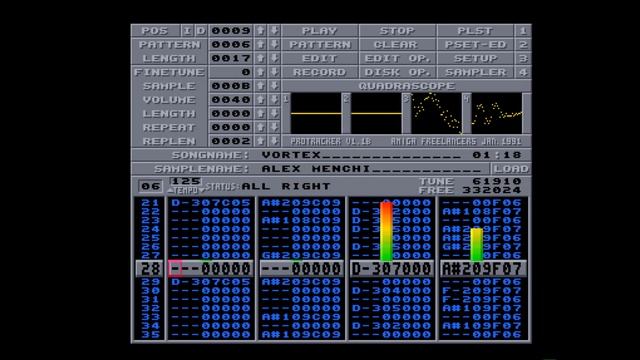 Amiga 500 - Alex Menchi - Vortex смотреть онлайн