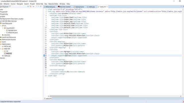 Configurar servlet de agregar registros en web.xml смотреть онлайн