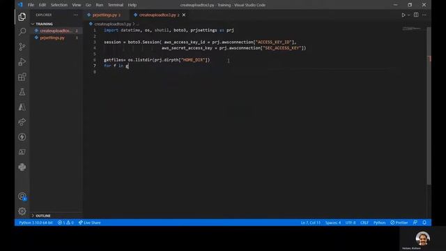 Uploading Objects to AWS S3 using Python script смотреть онлайн