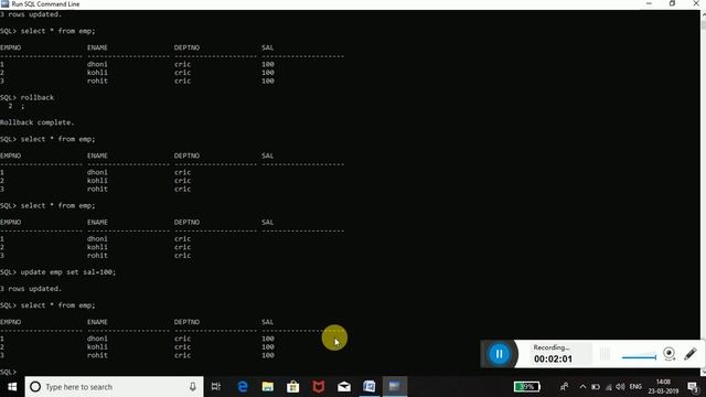 Oracle Tutorials|| Update Statement. смотреть онлайн
