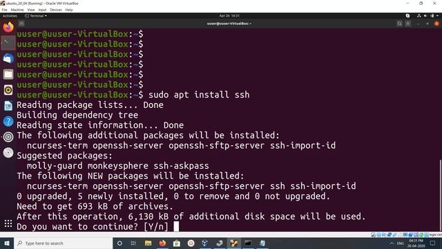 How to Enable SSH in Ubuntu 20.04 - Install ssh server смотреть онлайн