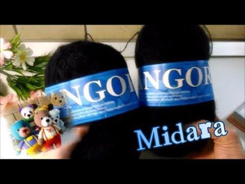 Пряжа Midara Angora2 Навязала мишек крючком смотреть онлайн