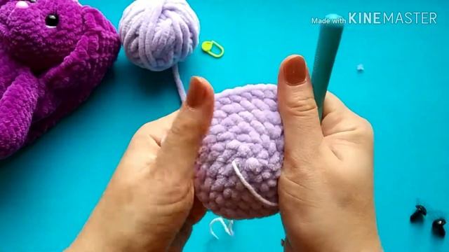 МК Зая Часть 4 Вязание головы зайки 1-15 ряд смотреть онлайн