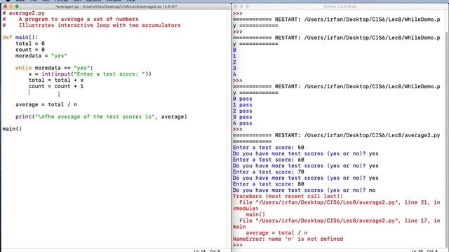 Python Loops 8: Example - Average 2 смотреть онлайн