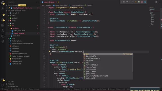 How to Insert Data in Firebase Realtime Database Flutter | Flutter Firebase Database CRUD 2022 смотреть онлайн