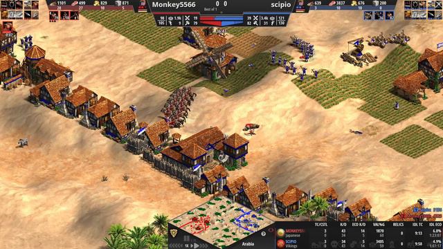 Japanese cavalry archers? (1400 elo AoE2 gameplay) смотреть онлайн