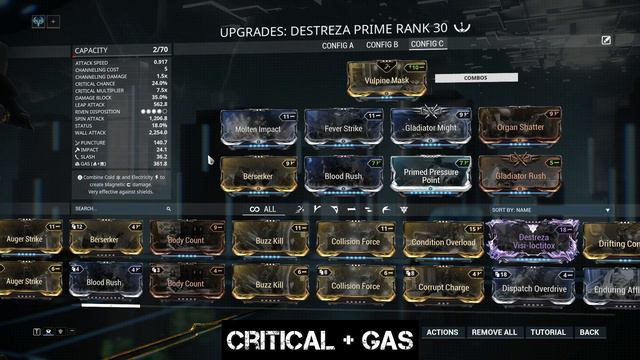 Warframe : Destreza Prime - Critical Build - Update 23.0.7+ смотреть онлайн