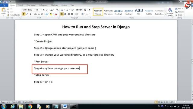 #9 HOW TO RUN AND STOP SERVER IN DJANGO смотреть онлайн