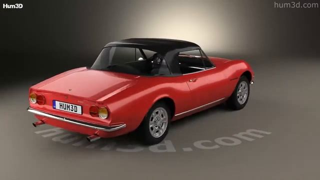 Fiat Dino Spider 2400 1969 3D model by Hum3D.com смотреть онлайн