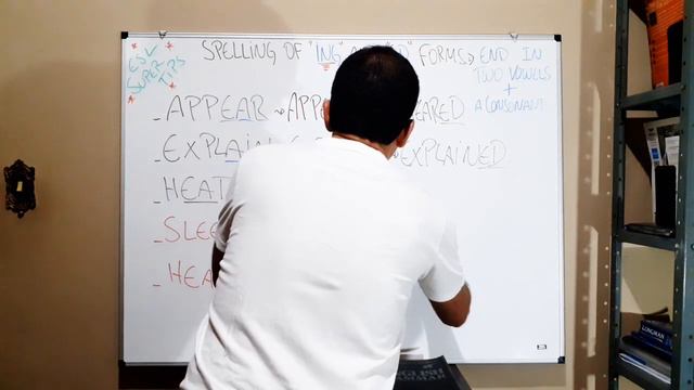 Spelling Of Ing And Ed - Verbs That End In Two Vowels + A Consonant