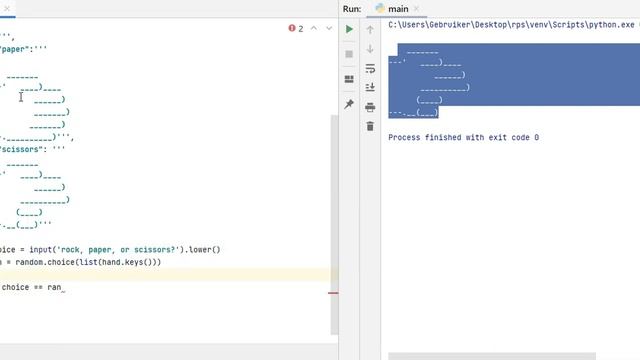 Python Rock Paper Scissors | ASCII art | Beginner Python Project смотреть онлайн