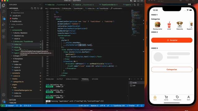 Crear Toast personalizable solo con modal (React Native, TypeScript) VIDEO 5 смотреть онлайн
