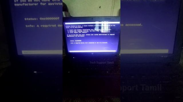 How to solve windows failed to start problem in tamil | windows failed to start 0xc00000f смотреть онлайн